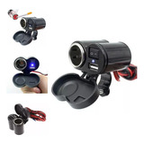 Tomada Usb P/ Moto Carregador Celular Gps Acendedor Cigarro