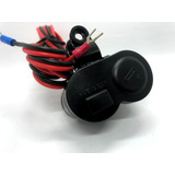 Tomada Usb P/ Moto Carregador Celular Gps Acendedor Cigarro