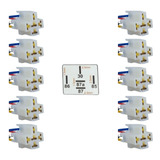 Tomadas Chicote Soquete Conector Plug Porta Relé - 10 Pçs