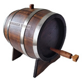 Tonel/carote/barril Carvalho P/ Cachaça 5 Litros Envelhecido