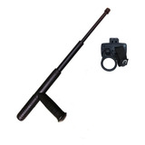 Tonfa Retrátil Polímero + Porta Tonfa Bélica + Brinde C/ Nfe