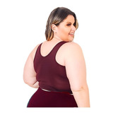 Top Academia Plus Size Com Reforço