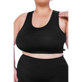 Top Basico Nadador Plus Size Em