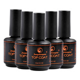 Top Coat Fengshangmei Pretinho Do Poder 5 Unidades Acrigel