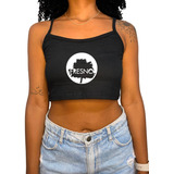 Top Feminino Fresno Logo Grande Banda Rock Musica Brasileira