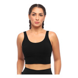 Top Fitness Cropped Bojo Removível