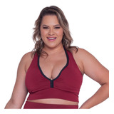 Top Plus Size Feminino Bojo Academia