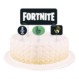 Topo - Topper - Decoração De Bolo - Festa Fortnite