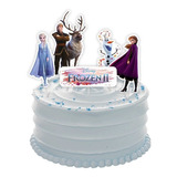 Topo - Topper - Decoração De Bolo - Festa Frozen 2