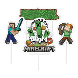 Topo - Topper - Decoração De Bolo - Festa Minecraft
