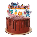 Topo - Topper - Decoração De Bolo - Festa Stitch