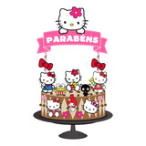Topo De Bolo Topper De Bolo Aniversário Hello Kitty Full