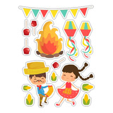 Topo De Bolo Topper De Bolo Festa Junina Arraiá Mod 2
