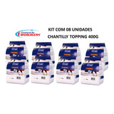 Topping Chantilly 400g Selecta Duas Rodas Kit C/ 08 Unidades
