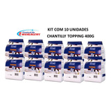 Topping Chantilly 400g Selecta Duas Rodas Kit C/ 10 Unidades
