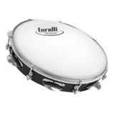 Torelli Pandeiro 10 Injetados Pele Nailon Preto Tp309pr 