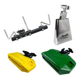 Torelli Rack Percussão Par Jam Block E Cowbell 4''