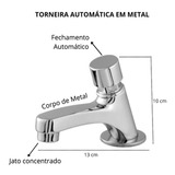 Torneira Banheiro Automática Luxo 1194 Banheiro