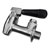Torneira Cafeteira Latão Cromado Alavanca Superior 1/2 Visor