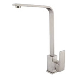 Torneira Cozinha Gourmet Slim L Bancada Monocomando Aço Escovado Homefy.casa Inox Prata Escovado