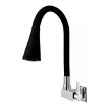 Torneira Cozinha Quadrada Parede Color Gourmet Preta 2 Jatos Cor Preto