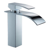 Torneira De Banheiro Ou Lavabo Misturador Monocomando Cascata Cromada Totalmente Em Metal