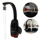Torneira Elétrica Bancada/parede Prima Touch Preta Cozinha