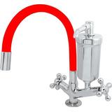 Torneira Filtro Mesa Cano Silicone Flexível C-33 Luxo Cor Vermelho