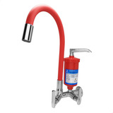 Torneira Gourmet Flexíve Vermelha Filtro Parede Cozinha 8013 Acabamento Brilhante Cor Vermelho
