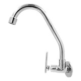 Torneira Gourmet Flexível Parede Pia Cozinha Luxo Inox