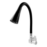 Torneira Gourmet Quadrada Pia Parede Cozinha Cone Preta 5017
