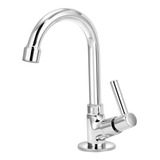 Torneira Lavatório Banheiro Bica Móvel 1/4v Metal + Flexivel