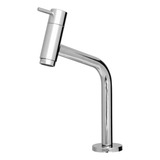 Torneira Lavatorio Curta Curva 25cm Inox Cromado 1/4 Volta