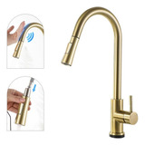 Torneira Para Cozinha Extensível Monocomando Inox C/ Sensor