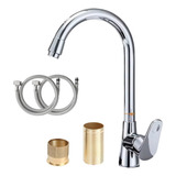 Torneira Para Cozinha Industrial Restaurante Bar Aço Inox Para Pia Mesa Balcão Bancada Fc-132 Via Fix Cromado