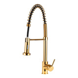 Torneira Para Cozinha Misturador Envira Pingoo.casa Dourado