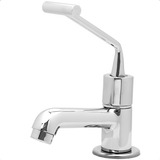 Torneira Pne Automática Para Deficiente Lavatório Ou Bancada 100% Metal Cor Metal Cromado Life Metais