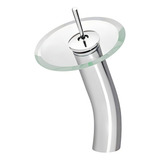 Torneira Vidro Cascata Misturador Monocomando Alta Banheiro