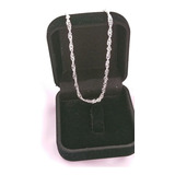Tornozeleira Singapura 3 Mm 25,5 Cm Prata 925 Cx Veludo