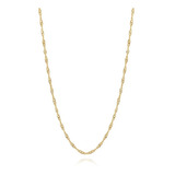 Tornozeleira Singapura De 25 Cm Ouro 18k+ Brinde 1 Pingente