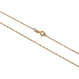 Tornozeleira Singapura De 25 Cm Ouro 18k+ Brinde 1 Pingente