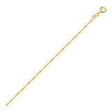 Tornozeleira Singapura Em Ouro 18k Com 25 Cm