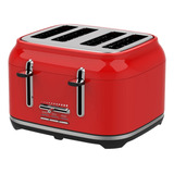 Torradeira Elétrica Red Retro Tostadeira 4 Fatias 1500w 127v