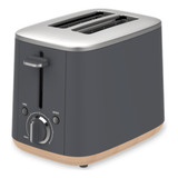 Torradeira Elétrica Wooden Labravia 2 Fatia Cinza 1000w 220v