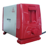 Torradeira Torrador Tostadeira Elétrica De Pão Inox Vermelha