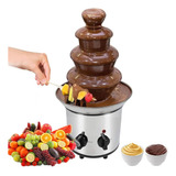 Torre Cascata De Chocolate Quente 4 Andares Fonte 110v Inox