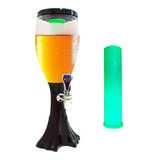 Torre Chopp Com 3 Refil Com Led 2,5 Litros A Gelo Completa