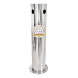 Torre Chopp Inox Para Duas Torneiras