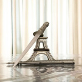 Torre Eiffel Faca Camuflada Espada Punhal Suporte Decoração