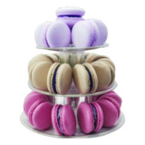 Torre Para Macarons 3 Pisos Eventos Festas Doces Finos Mesa